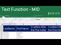 Excel - Text Functions MID