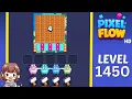 Pixel Flow Level 1450 Solution Walkthrough