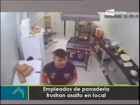 Empleados de panadería frustran asalto en local