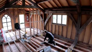 Timber Framed Barn Part 38 Flooring