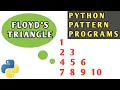 Python Programming Pattern Printing FLOYD S Triangle Class - 11 IP