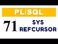 tutorial 71 SYS - RefCursor in Oracle Database by Manish Sharma