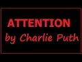 Download Lagu ATTENTION Charlie Puth FLAC with visualization