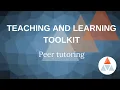 Teaching and Learning Toolkit - Peer Tutoring