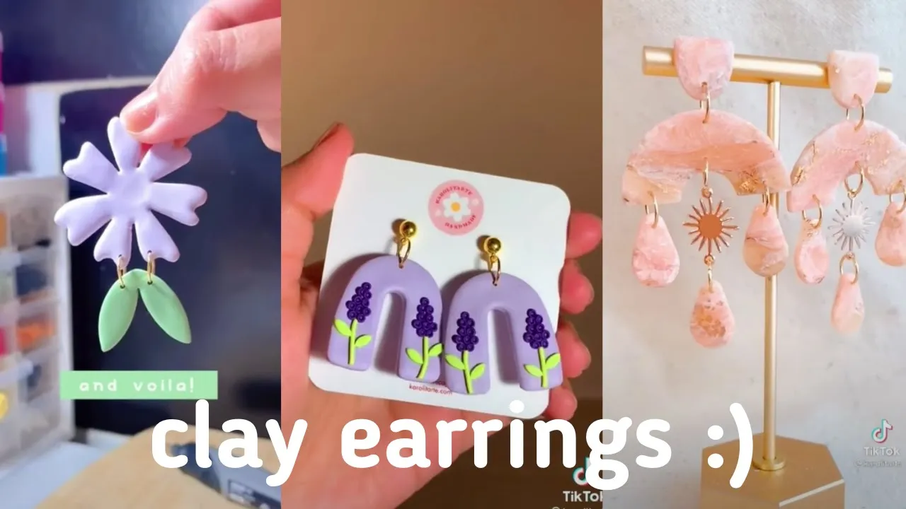 Polymer Clay Earrings Business ✨✨ - Start Your Business From Home Now 💖 With Links 👇🏻