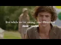 Download Lagu one direction - live while we're young (slowed + reverb)