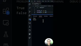 Python Using membership Operator with Strings