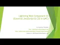 Lightning web component-23 External JavaScript jquery CSS in LWC