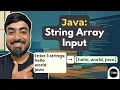 Java Program to Read an Array of Strings using Scanner
