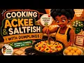 Ivy Cooks Authentic Jamaican Ackee Saltfish Cozy Crochet Cooking Animation
