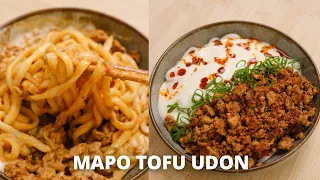 High protein! MAPO TOFU UDON!