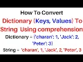 Python Full Course Convert Dictionary String