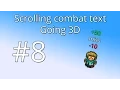 8 Unity tutorial Scrolling combat text - Making it 3D