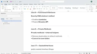 Changes to Java interfaces from java 8 to 21 Java Interfaces Evolution from 8 21