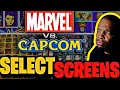 Marvel Vs Capcom CHARACTER SELECT SCREEN HISTORY