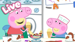 🍎 Peppa Pig Best Bites LIVE! 🐷 Peppa’s Food & Cooking Moments |  Tales Full Episodes 24/7