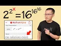 WolframAlpha said this equation has NO SOLUTIONS 2 2 x 16 16 16