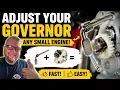 HOW TO ADJUST THE GOVERNOR QUICKLY AND EASILY ON ANY SMALL ENGINE