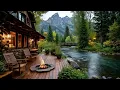 Calming Spring Forest Riverside with Gentle River & Nature Sounds Ambience