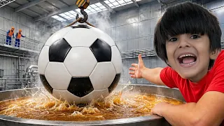 We Made a GIANT Football at home 😱| Pumpii kush Hogya ajj tou 🤪