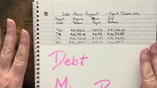 Debt Micro-Payment OMG how much have we paid off in one month