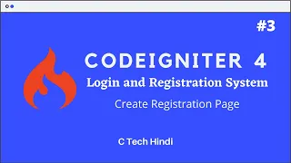CodeIgniter 4 - Login and Registration System Tutorial in Hindi
