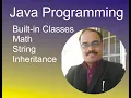 Java Lesson 4 Built In Classes Math String Inheritance