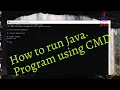How to Compile and Run Java Program using Command Prompt and Notepad 2020 in URDU Hind