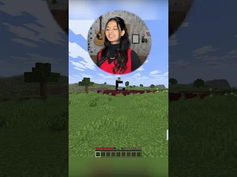 Minecraft, But My Sister will Controls My World... #shorts #minecraft