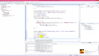 Create an Observable using just in rxJava 2
