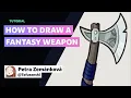 How to draw a Fantasy Weapon w TofuSenshi DeviantArt Tutorials