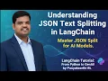 Split JSON for AI Models Master JSON Text Splitter in LangChain Python for Generative AI