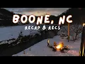 EXPLORING BOONE Downtown Shopping Restaurant Recs Cabin Stay Hawksnest Snow Tubing
