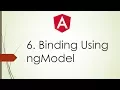 6 Angular 2 4 Tutorials For Beginners Binding Using Angular ngModel
