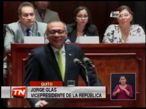 Vicepresidente Glas compareció ante la asamblea nacional
