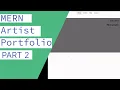 CRUD Tutorial using the MERN Stack - Portfolio Website