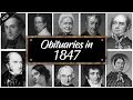 Obituary Famous Faces WE LOST in 1847