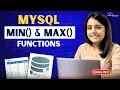 What are MIN and MAX Functions in MySQL Full Explained Python Tutorial for Beginners