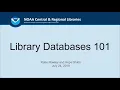 Library Databases 101