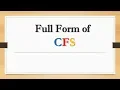 Full Form of CFS Did You Know