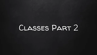 Learn JavaScript Part 38 - Classes Part 2