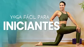 Yoga para INICIANTES para SE SENTIR INCRÍVEL- AULA FÁCIL e POSSÍVEL para pessoas travadas