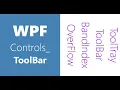 WPF Controls 16 - ToolBar WPF Tutorial