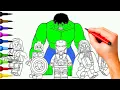 Coloring Page with LEGO Superheroes Marvel LEGO Avengers Coloring Book