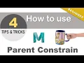 How to use Parent Constrain in Maya Create parent Constrain in Maya