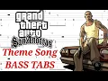 GTA San Andreas Theme Song | Play Along BASS TABS | Tutorial | Lesson