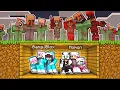 MOMON \u0026 ATUN BANGUN BUNKER UNTUK SEMBUNYI DARI SERANGAN VILLAGER JAHAT feat @BANGJBLOX