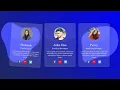 Glassmorphism Cards Team Section With Hover Effect Using HTML CSS HTML CSS Tutorial