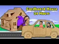 Download Lagu Living In Cardboard House For 24 Hours Challenge | Hungry Birds