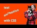 Make accessible text animation with HTML and CSS no JavaScript
